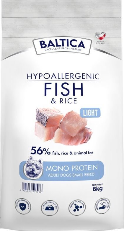 Baltica BALTICA - Karma z rybą i ryżem 12kg dla psów ras średnich