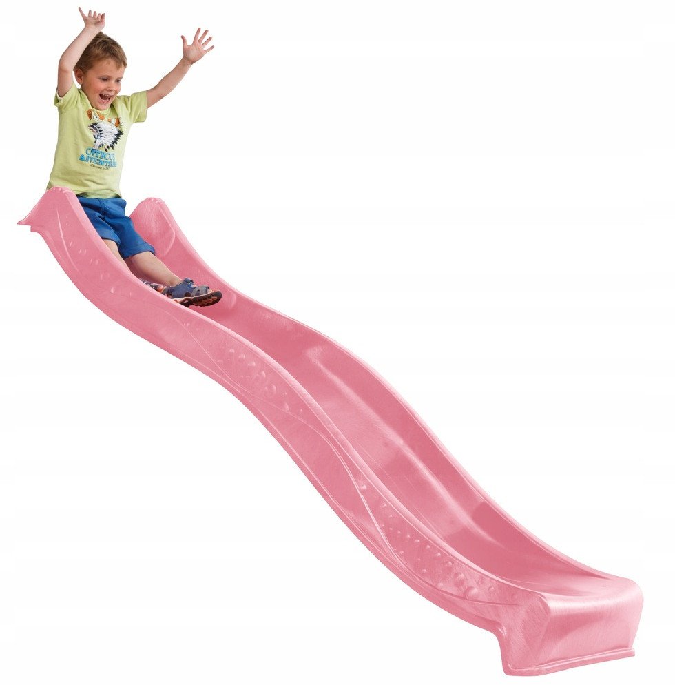 Najdłuższa zjeżdżalnia wodna ślizg 3m Pastelowy Różowy