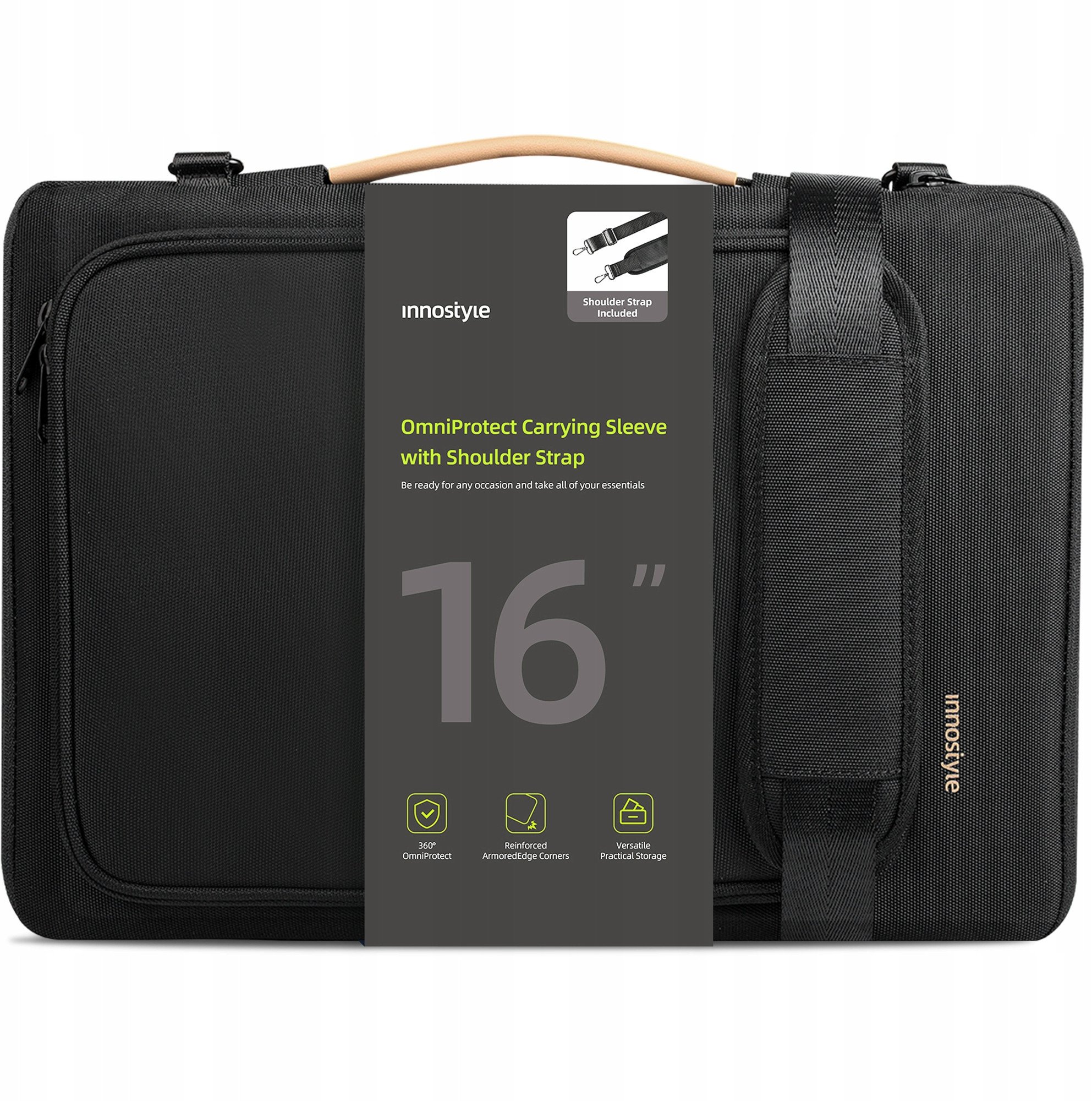 INNOSTYLE TORBA NA LAPTOPA 15 6 16 WODOODPORNA ETUI CASE OMNIPROTECT PASEK