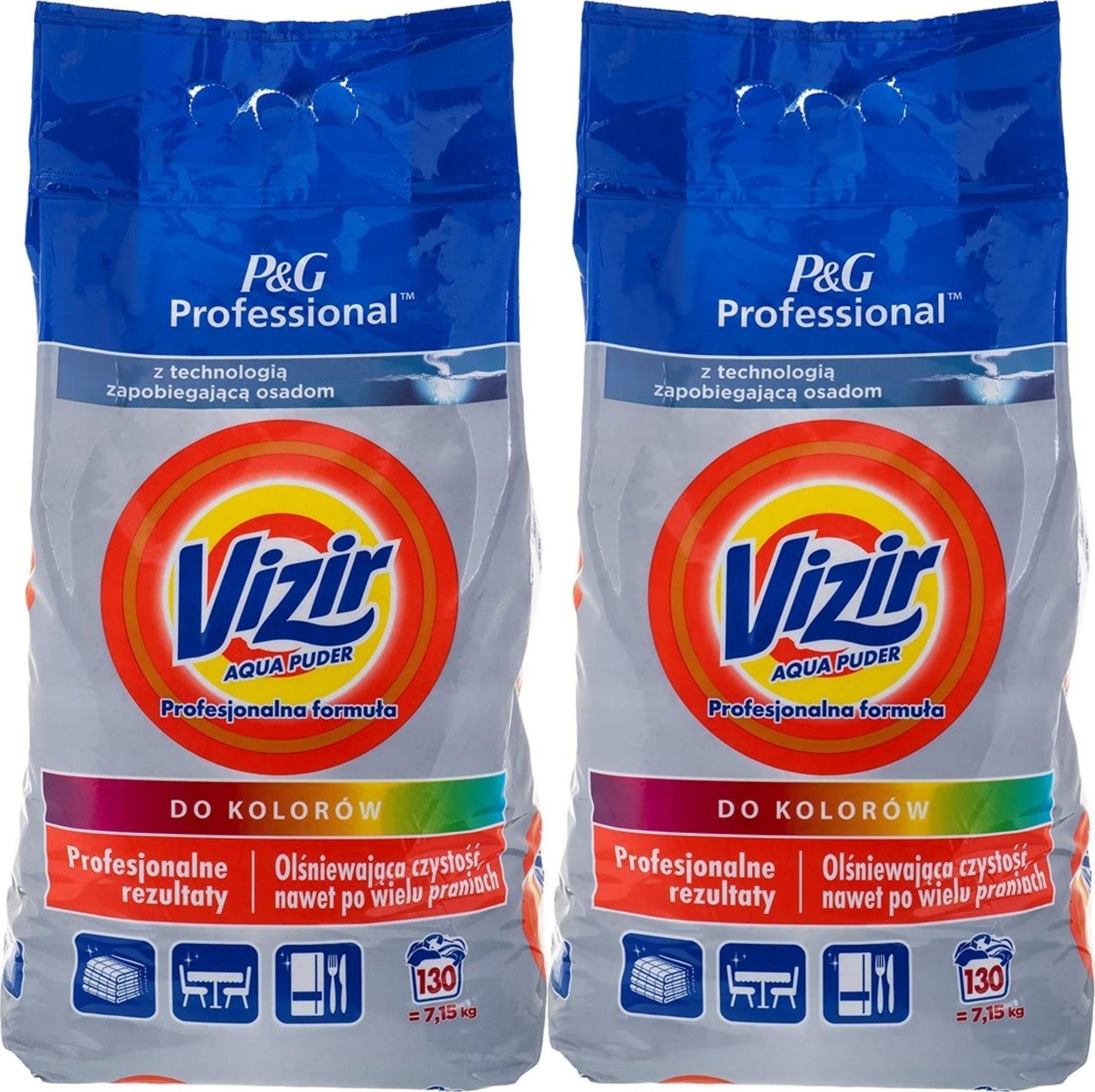 Vizir 2x Proszek do prania kolorowego 7,15kg
