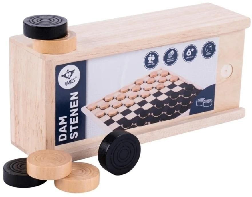 Bicycle Gra Warcaby drewniane