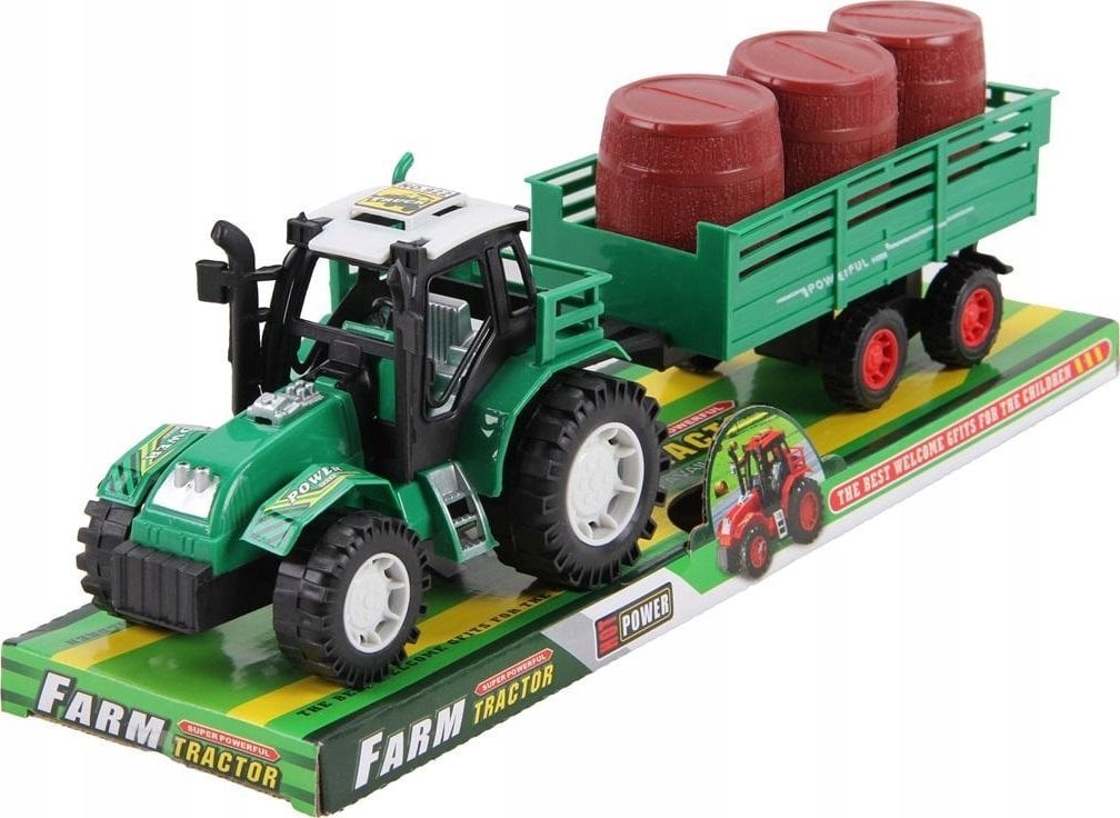 Trifox Traktor z przyczepą i beczkami A-0717 73611