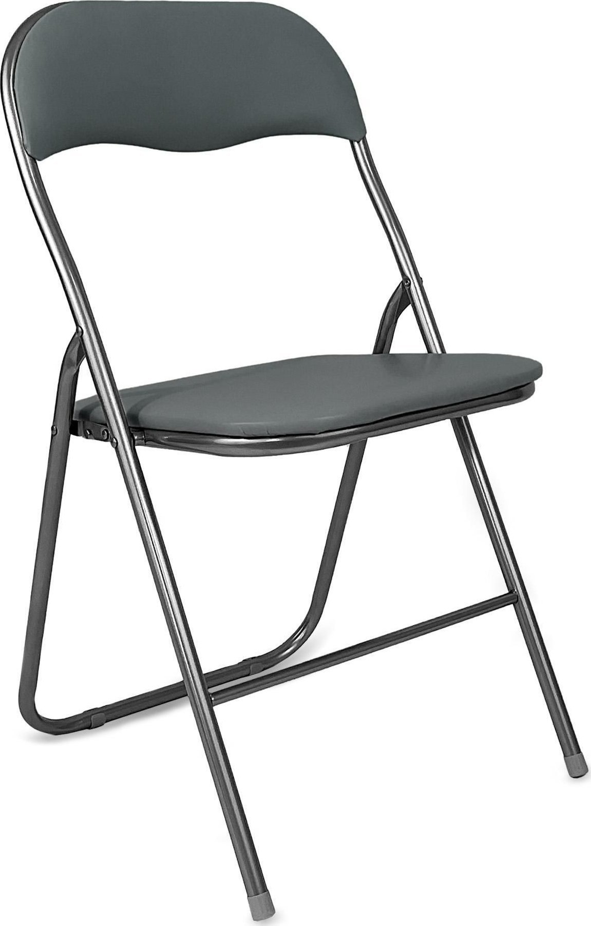Krzesło biurowe kontrast Krzesło składane konferencyjne LEON 43,5x47x79 cm szare