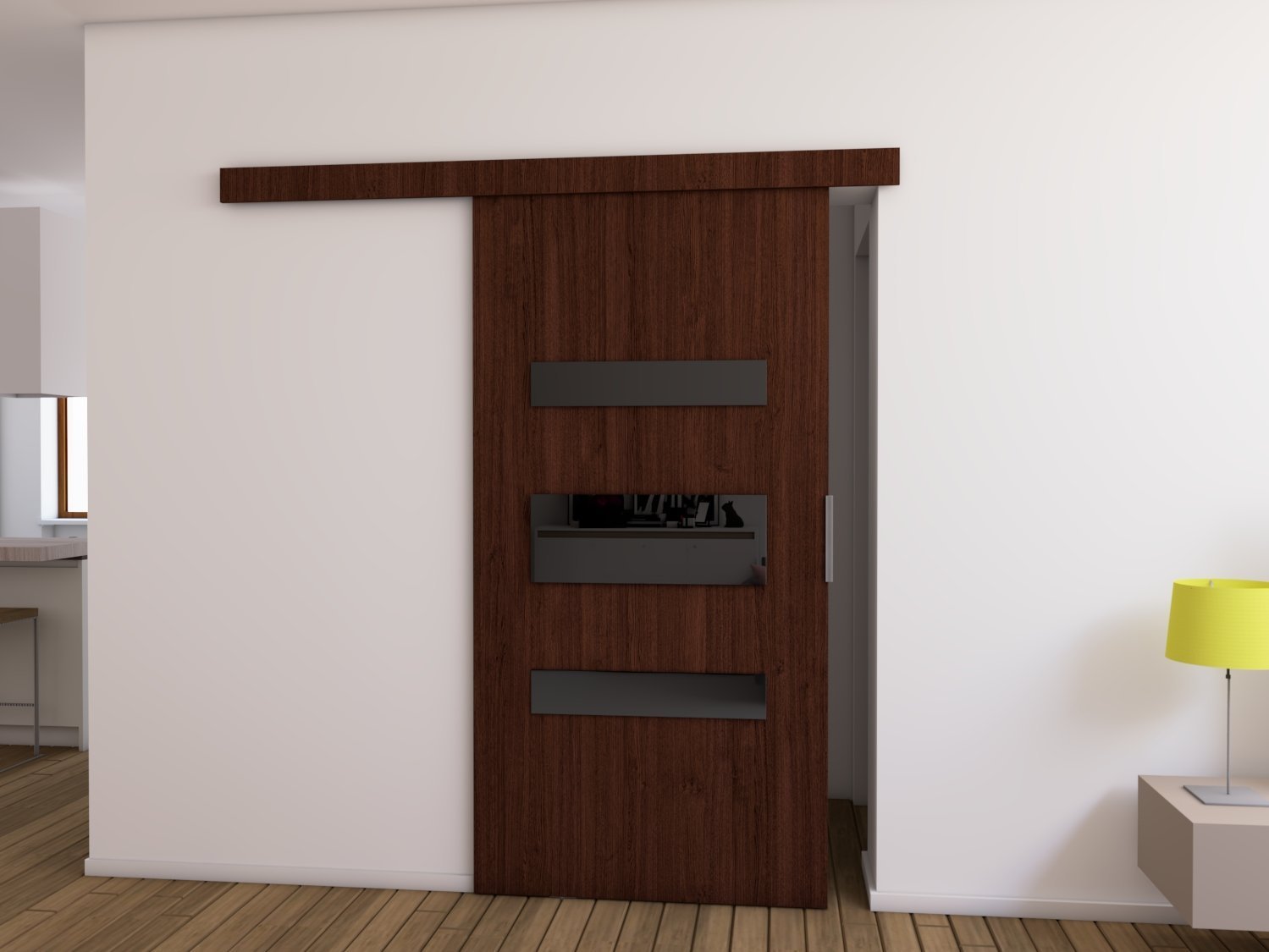 Drzwi Przesuwne Drzwi przesuwne D100 106x205 Wenge