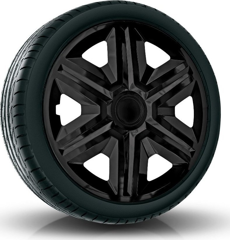 Kołpak NRM Komplet kołpaków uniwersalnych Action Black 16 cali