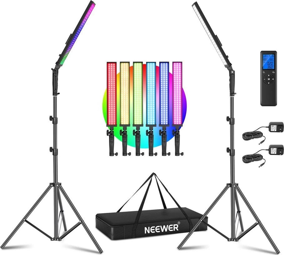 Naświetlacz Neewer Neewer 2x RGB LED Light with bag BH-20RGB 10099036