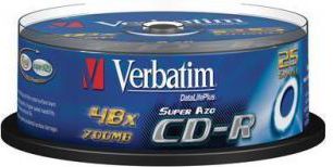 Verbatim CD-R 700 MB 52x 25 sztuk (43352)