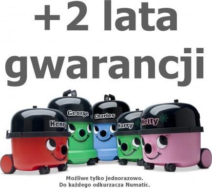Numatic Dodatkowe 2 lata gwarancji do odkurzaczy domowych
