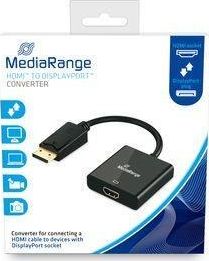 Adapter AV MediaRange Konwerter HDMI-DisplayPort MediaRange MRCS175 czarny