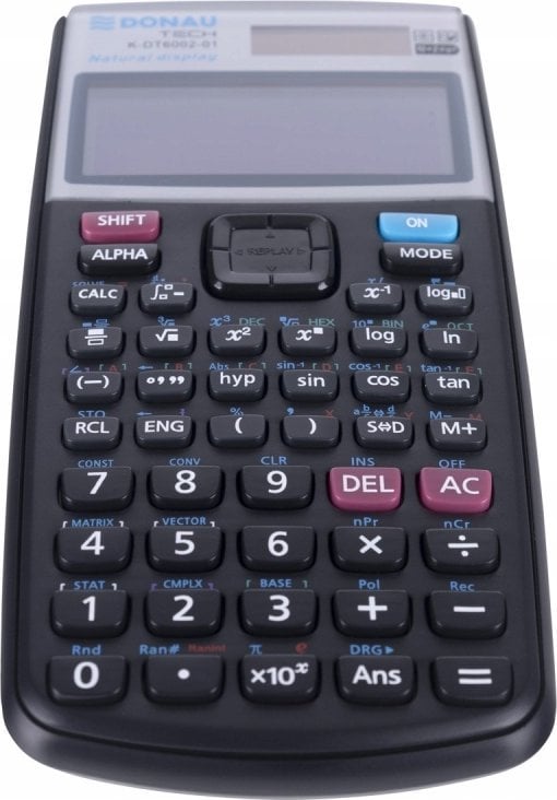Kalkulator Donau Kalkulator naukowy TECH zapis 417 funkcji 164x84x19 mm czarny