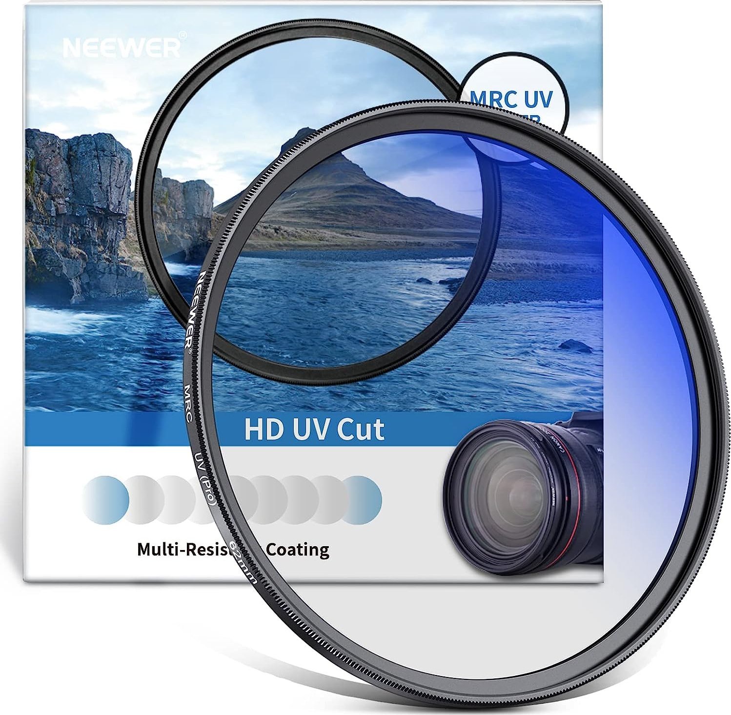 Filtr Neewer Neewer MRC HD 62mm UV filter 10100222