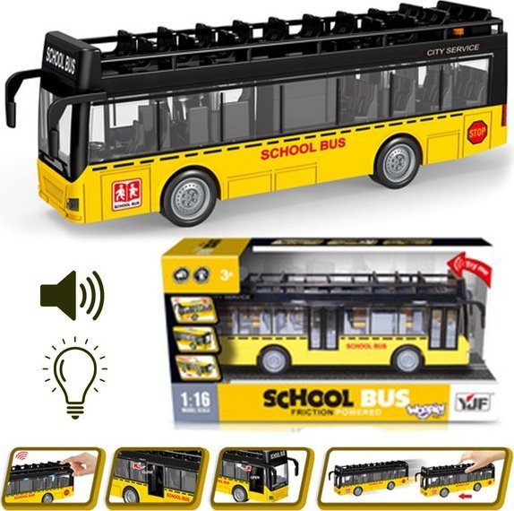 Woopie Autobus ze Światłami i Otwieranymi Drzwiami