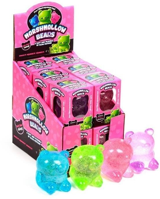 Zabawka do ściskania Miś świecący w nocy MIX