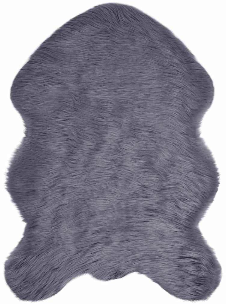 vidaXL Sztuczny dywan wełniany antracytowy Poliester 60 x 90 cm