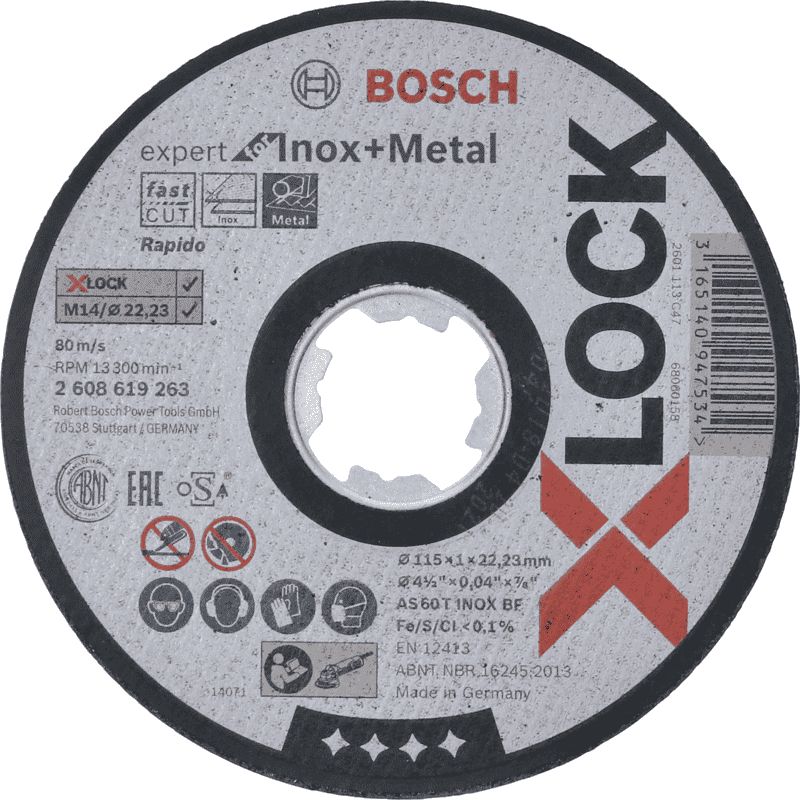 Bosch X-LOCK tarcza INOX 115x1mm (2608619263)