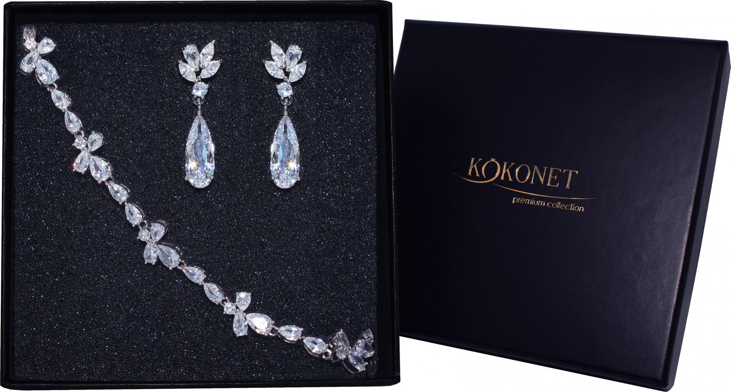 KOKONET Zestaw kolczyki bransoletka regulowana SREBRO dla panny młodej boho glam