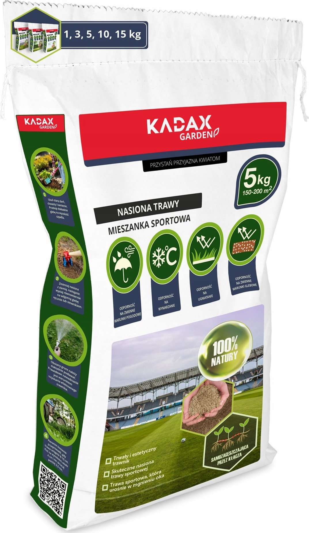 Kadax Trawa Sportowa Nasiona Samozagęszczająca 5kg