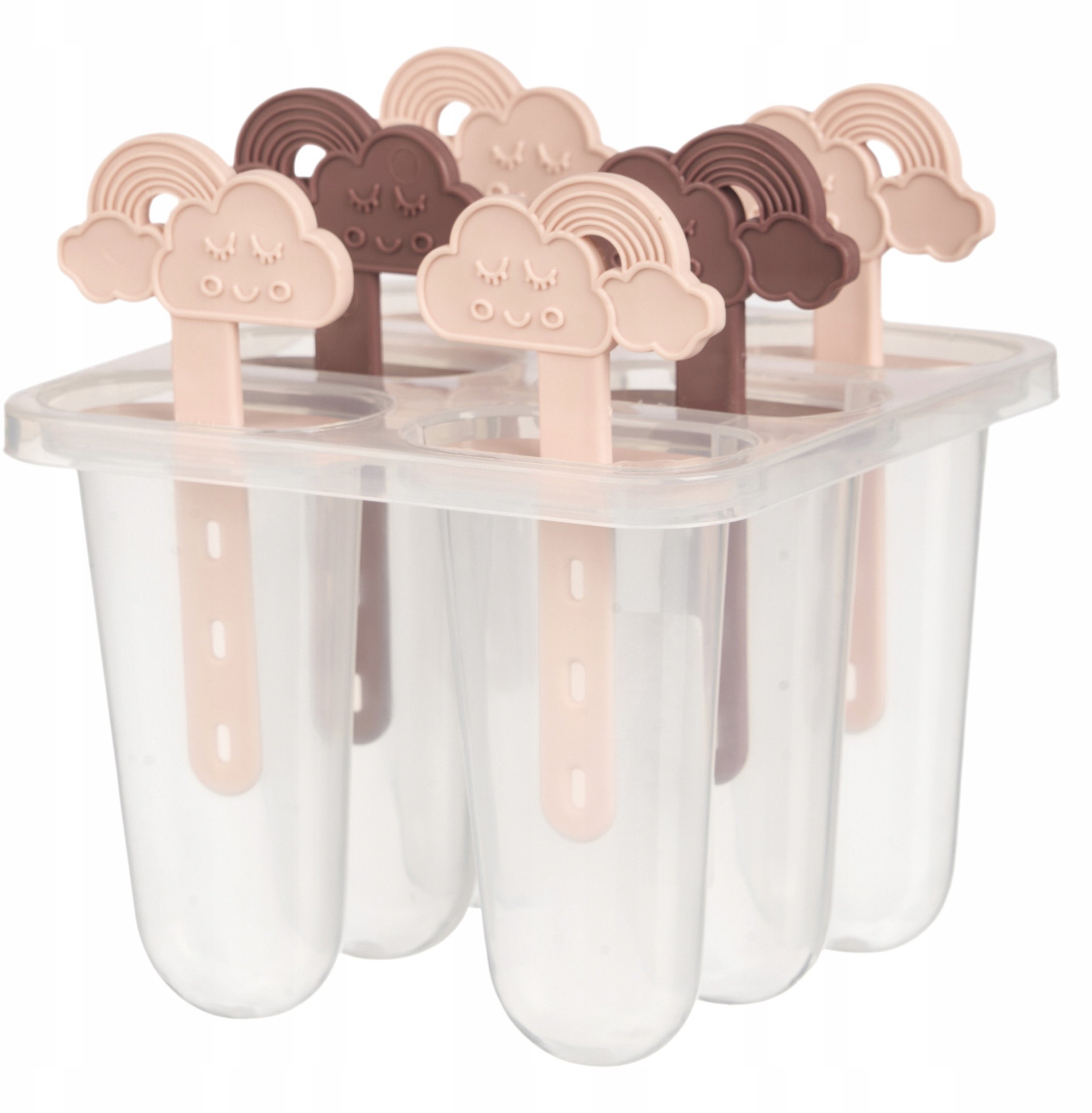 Foremki do domowych lodów na patyku, 6 szt