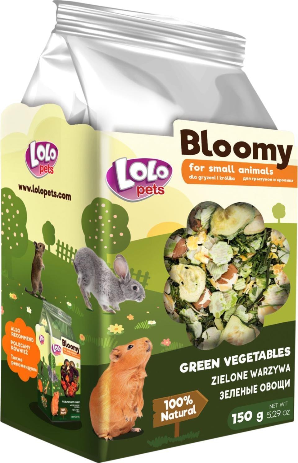 Bloomy Green vegetables for rodents and rabbits 150g