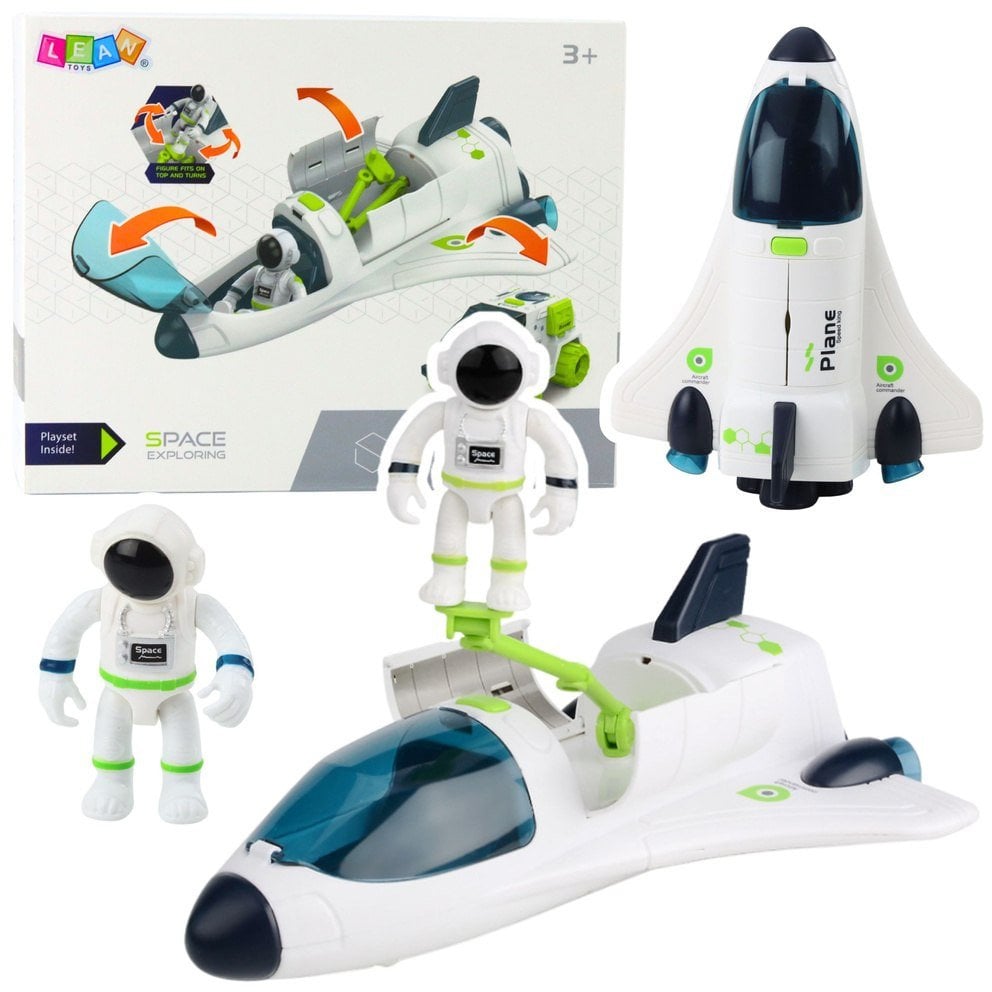 Statek Kosmiczny Figurki Kosmonautów Pojazd Kosmiczny Światła Dźwięki LEAN Toys