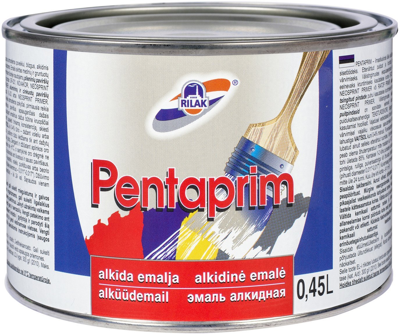 Rilak ALKYD ENAMEL PENTAPRIM WHITE (0.45L)