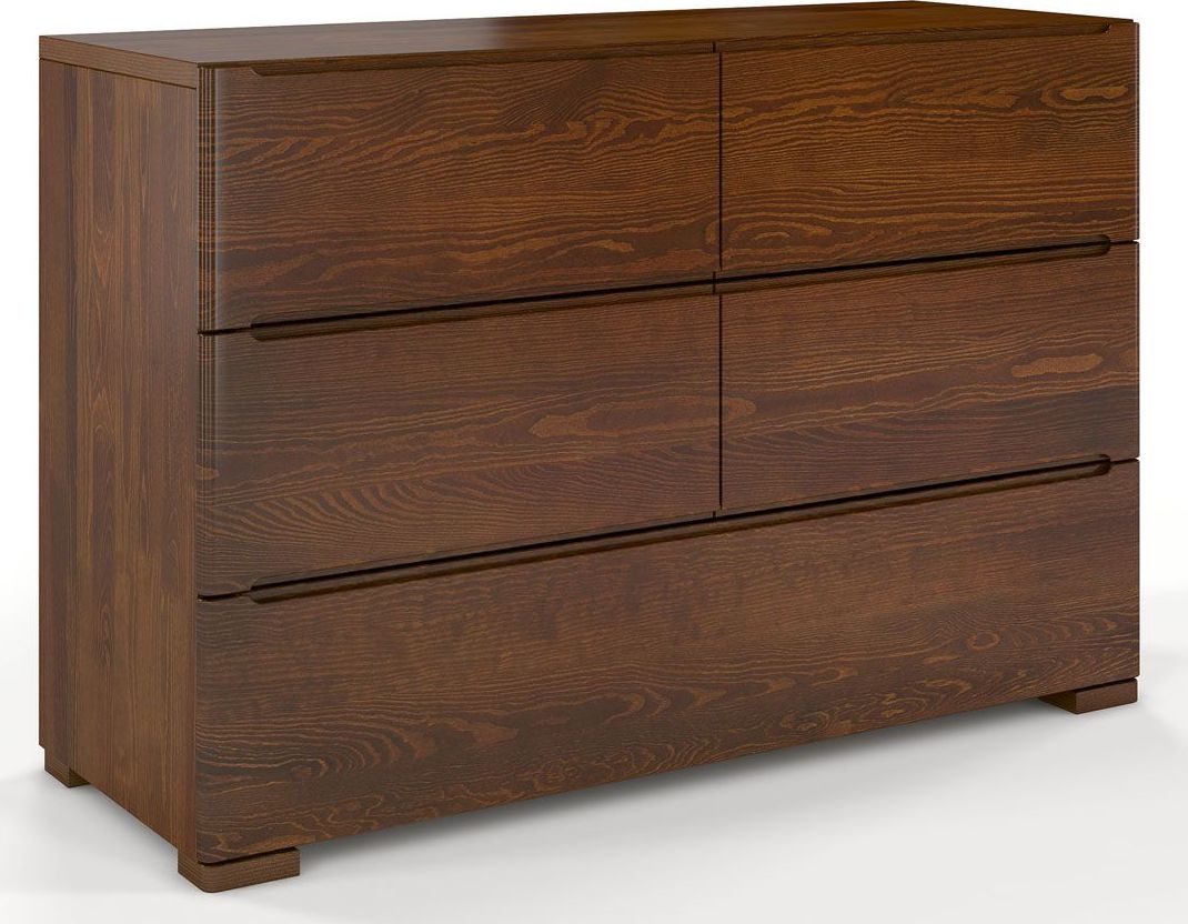 Elior Komoda drewniana 5 szuflad Ventos 4S - Orzech