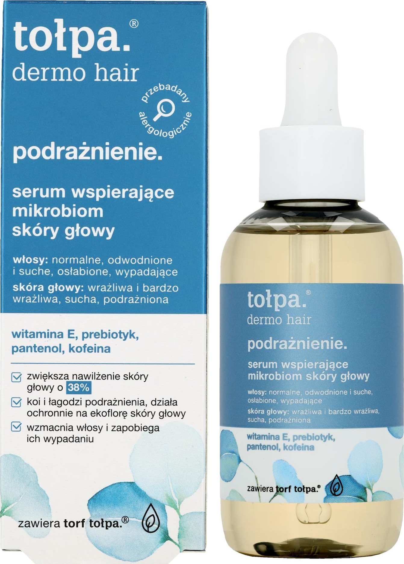 Tołpa TOŁPA Dermo Hair Podrażnienie Serum wspierające mikrobiom skóry głowy 75 ml