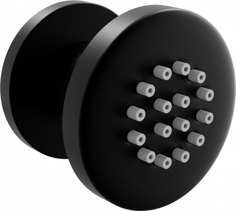 Mexen Mexen dysza boczna natynkowa czarna - 79361-70