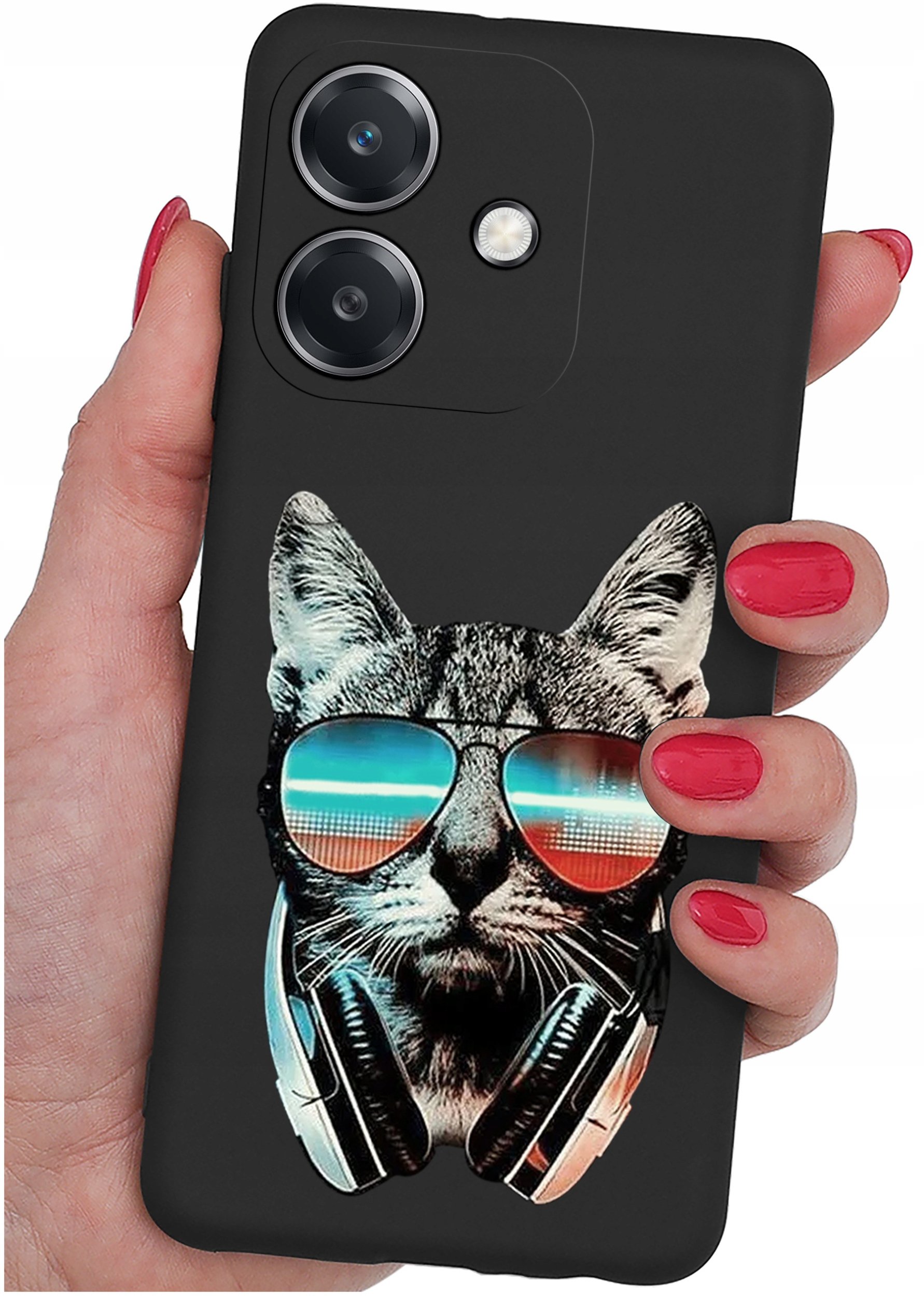 Etui do Oppo A40 | A40M | WZORY | SILIKONOWE MATT SZKŁO 9H