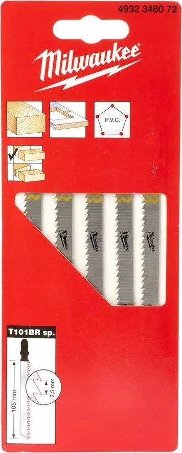Milwaukee BRZESZCZ. 105/2,5 MM ODWR. ZĘBY 1 OP. = 5 SZT.