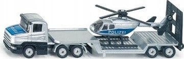 SIKU 16 Laweta z helikopterem Policja S1610 06000