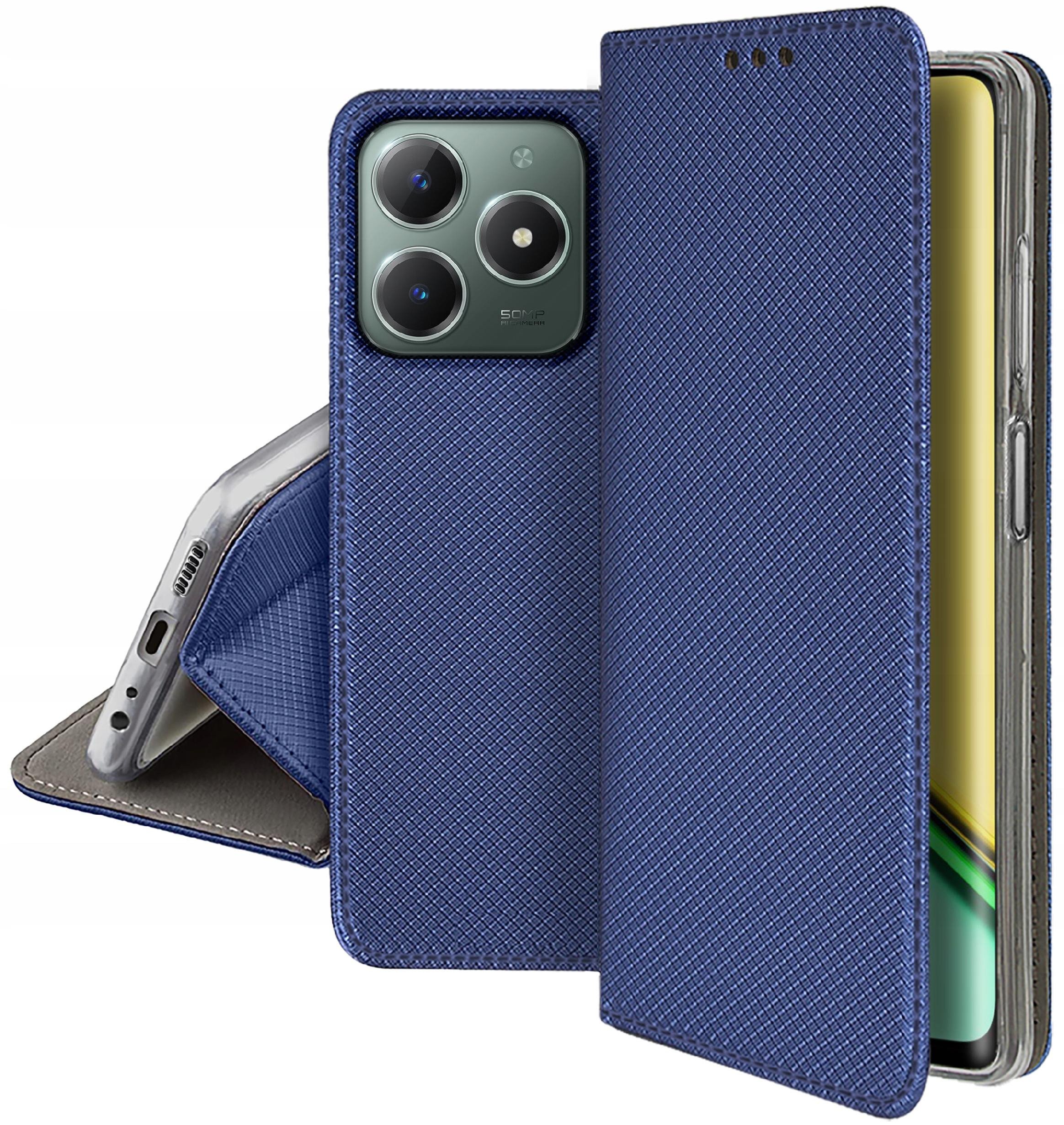 Etui do Realme C61 | C63 SMART MAGNET CASE PORTFEL + SZKŁO OCHRONNE 9H