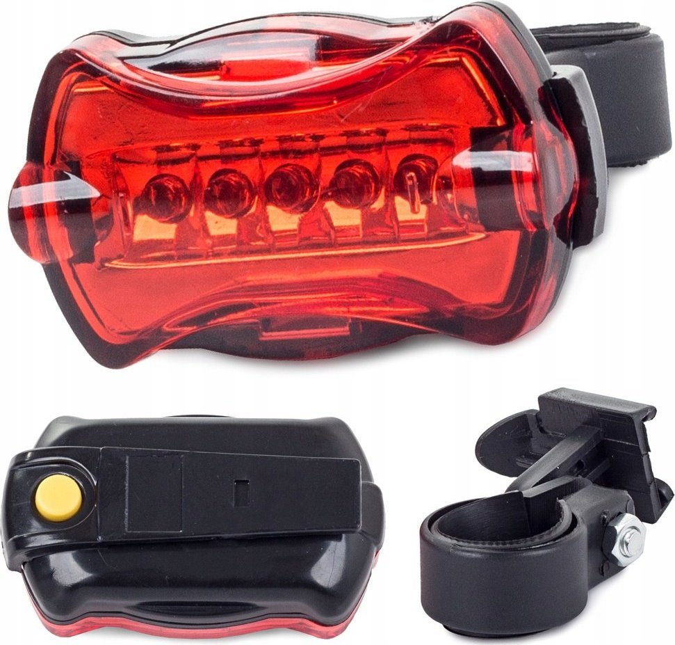 Verk LAMPKA ROWER OŚWIETLENIE ROWEROWE TYŁ TYLNA 5 LED