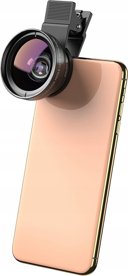 Apexel Zestaw 2w1 Obiektyw Filtr Makro 12.5x Oraz Wide Angle 0.45x Do Telefonu / Apl-0.45wm