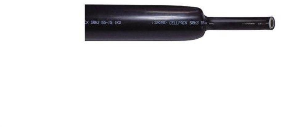 Rura termokurczliwa grubościenna z klejem, czarna, SRH3 48-12 1000mm, 443980
