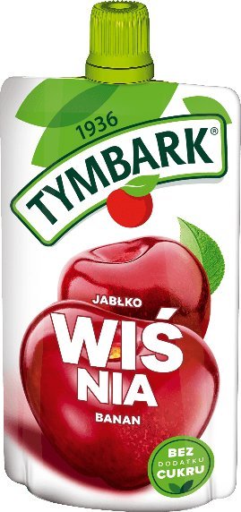 Tymbark Tymbark Mus o smaku jabłko - wiśnia - banan 120 g