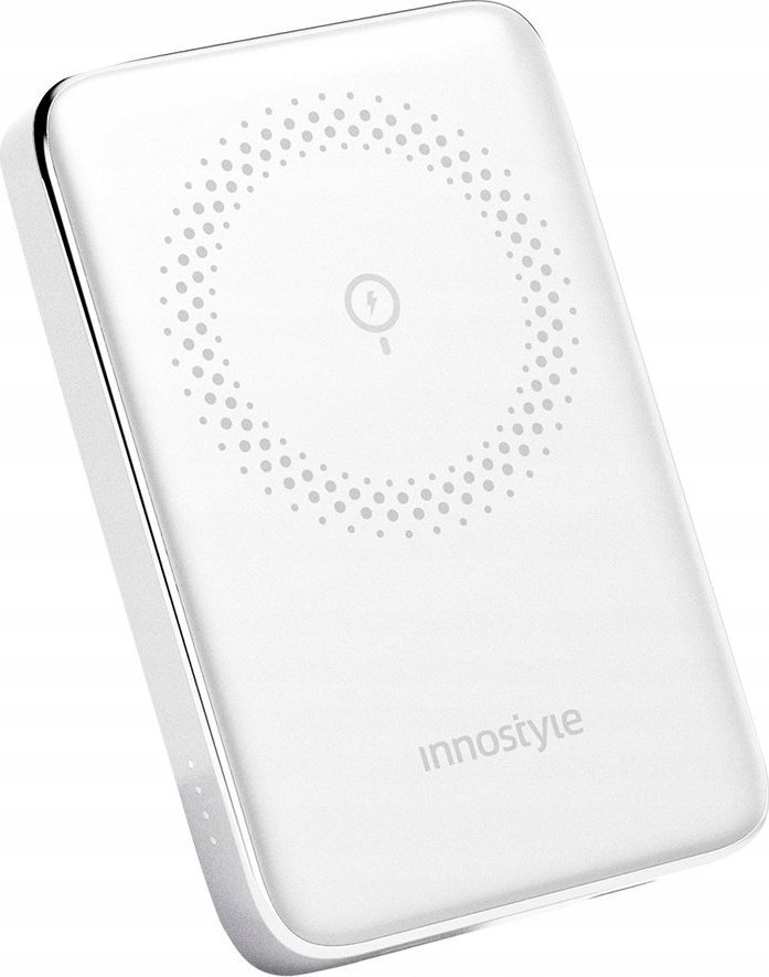 Powerbank Innostyle INNOSTYLE POWERMAG SLIM SZYBKI POWERBANK INDUKCYJNY DO MAGSAFE 10000MAH BIAŁY