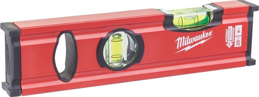 Milwaukee POZIOMICA SLIM WSKAÅ¹NIK POZIOMU I PIONU 20CM