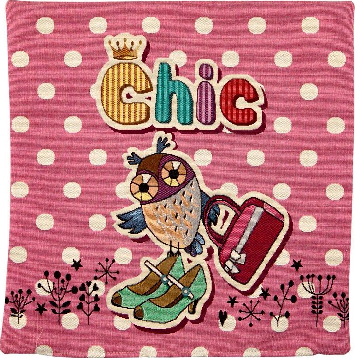 Witek Home Poszewka 45/45 Sowa-Chic