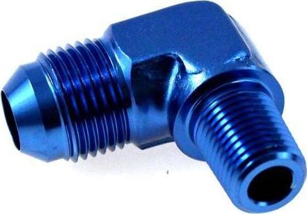 TurboWorks_D Łącznik 90 AN6 1/4"-18NPT