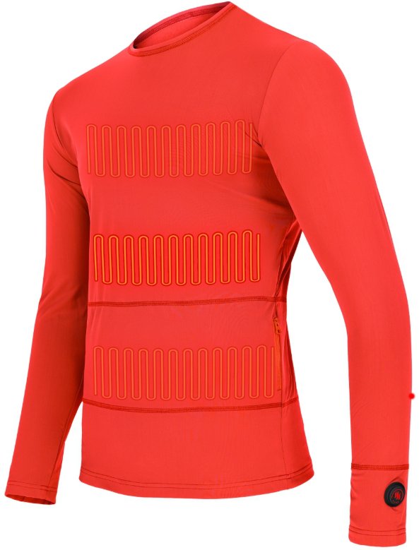 Glovii Ogrzewana bluza czerwona r. L