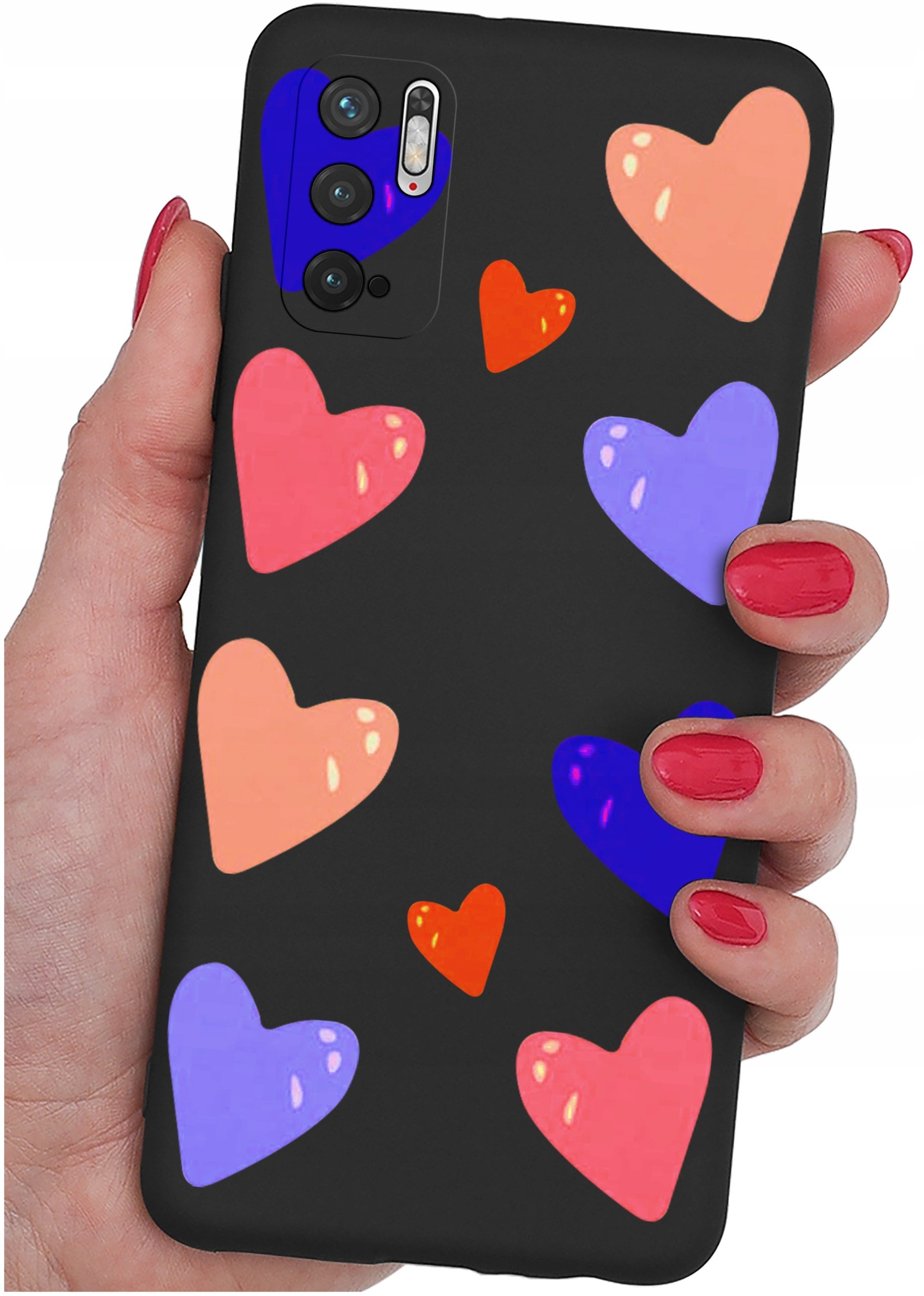 ETUI do Xiaomi Redmi Note 10 5G | WZORY | SILIKONOWE MATT CASE + SZKŁO 9H