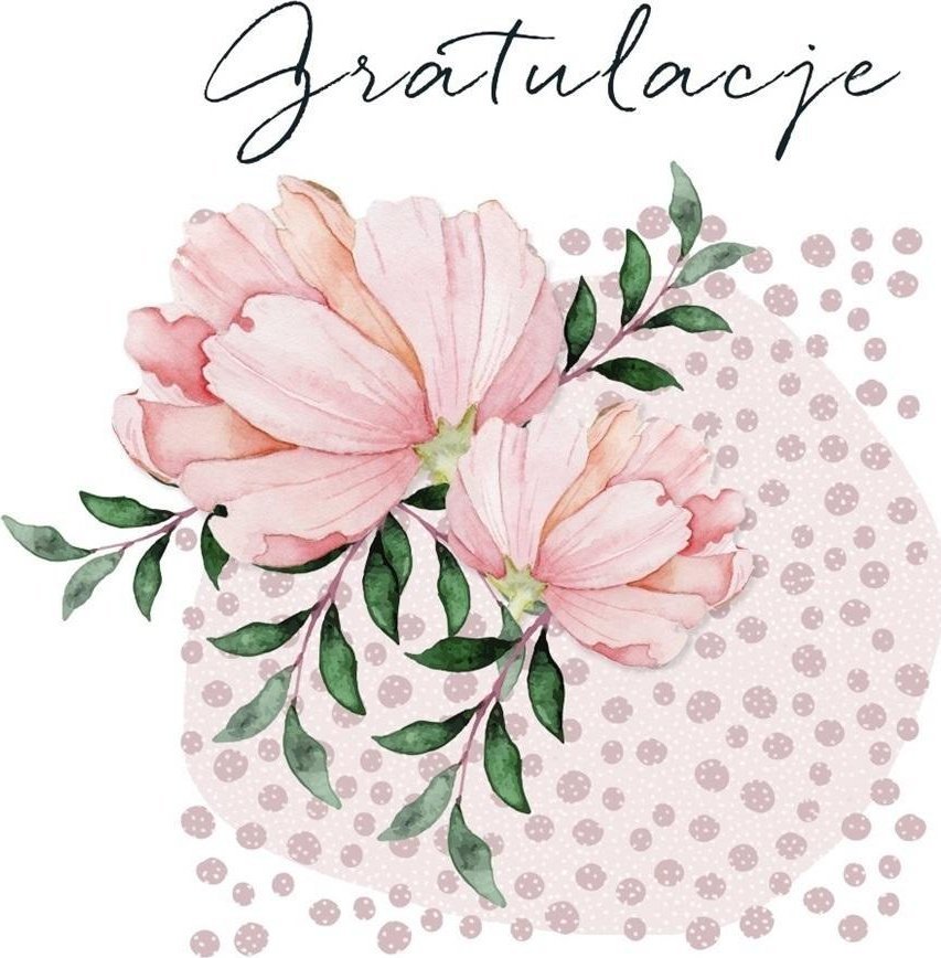 Karnet Swarovski kwadrat CL4512_PO Gratulacje