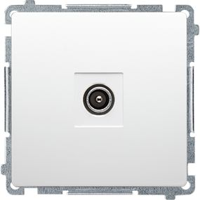 Kontakt-Simon Gniazdo antenowe Simon Basic R-TV końcowe biały (BMAK3.01/11)