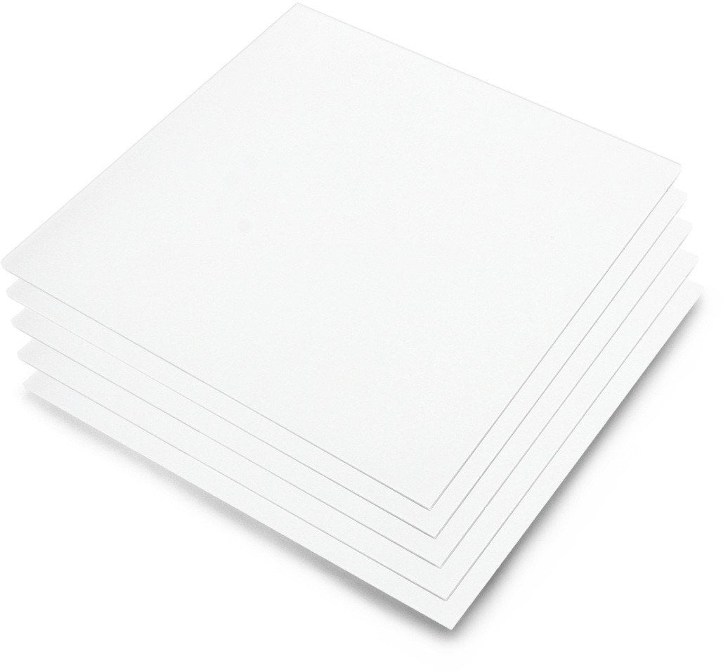 Plexi mrożona satynowa - biała - 3mm - 200x200mm - 5szt.}