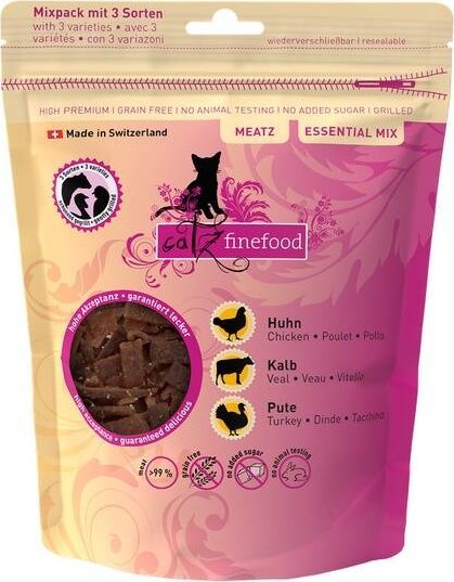 Catz Finefood Catz Finefood Meatz Przysmak Dla Kota Kurczak Indyk Cielęcina 45g
