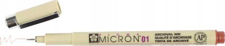 BRUYNZEEL SAKURA Sakura Pigma 01 Micron Cienkopis 12 Brown 0,25mm