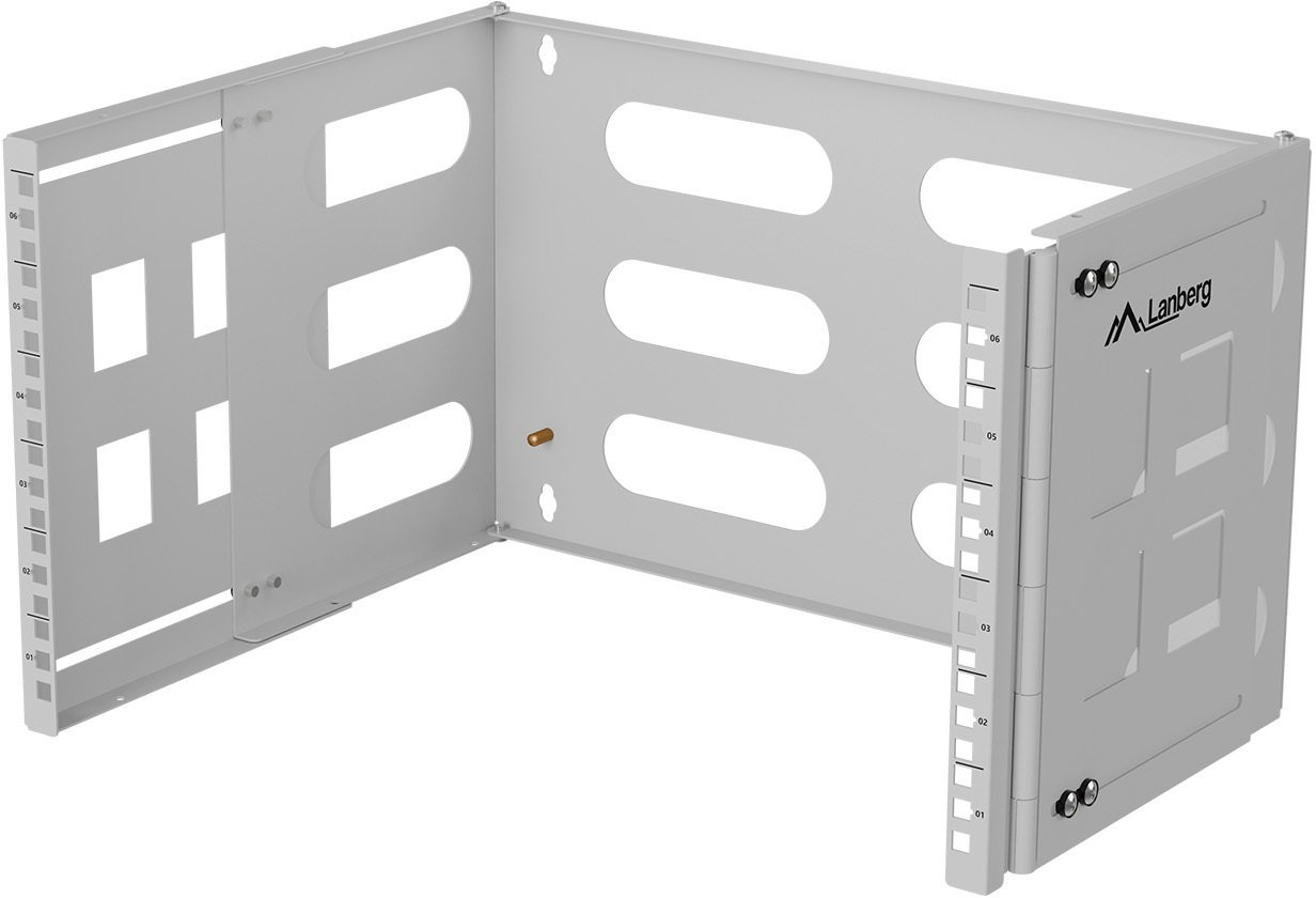 UCHWYT ŚCIENNY RACK 19" 6U 497X400/240 SZARY LANBERG
