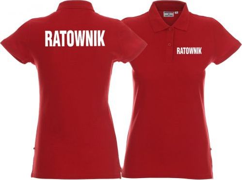 LPP - Promostars Koszulka Polo damska RATOWNIK czerwona