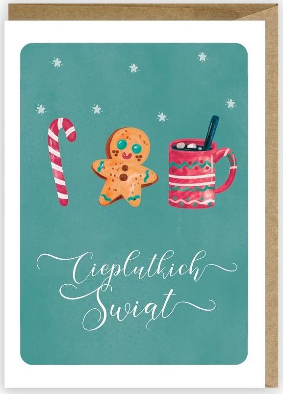 Cardie Kartka Boże Narodzenie Cieplutkich Świąt, eko K077